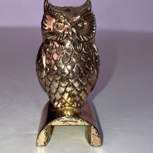 Brass Owl Figurine‎ 2”
